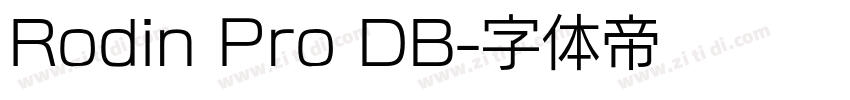 Rodin Pro DB字体转换